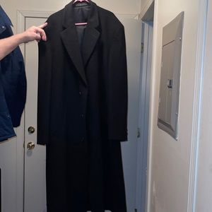 70% wool 10% cashmere polyester liner Mens trench coat